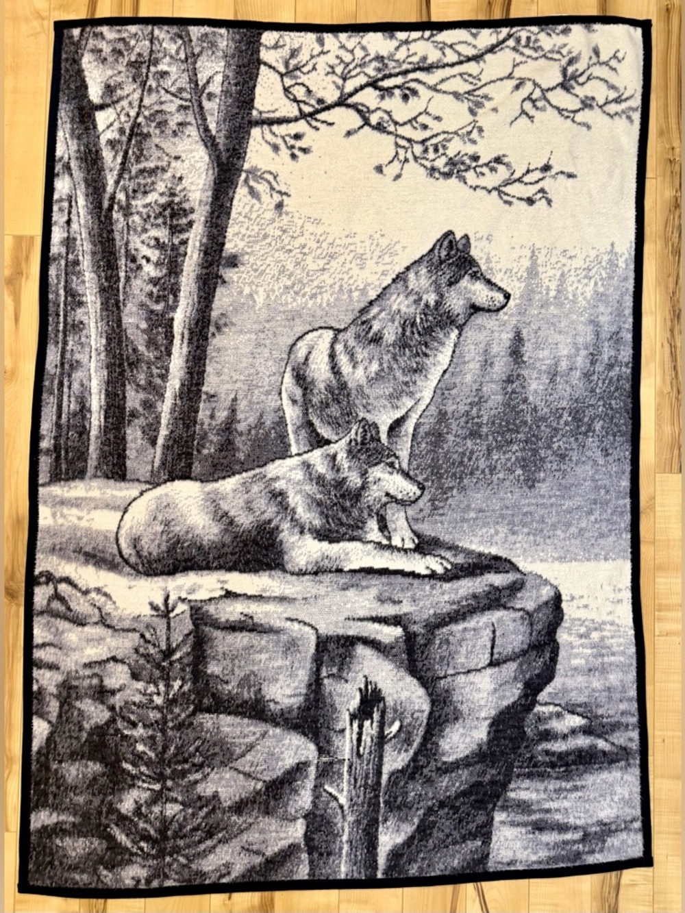 Vintage Wolf Blanket